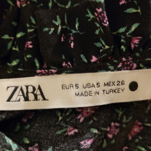 Zara Floral Prairie Style Dress - Picture 3 of 6